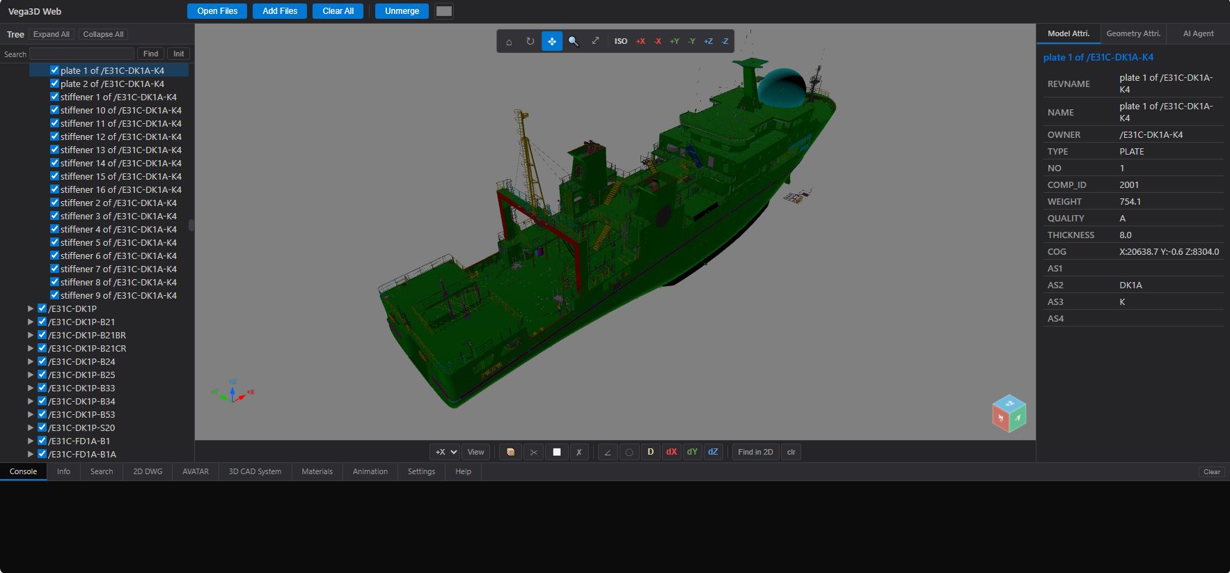 Vega3D Web Screenshot